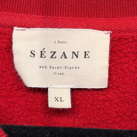 Sézane'French Enough' Sweatshirt XL - Picture 4 of 9